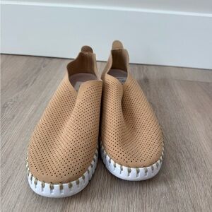 Ilse Jacobsen Tan (Latte) Tulip Perforated Sneakers